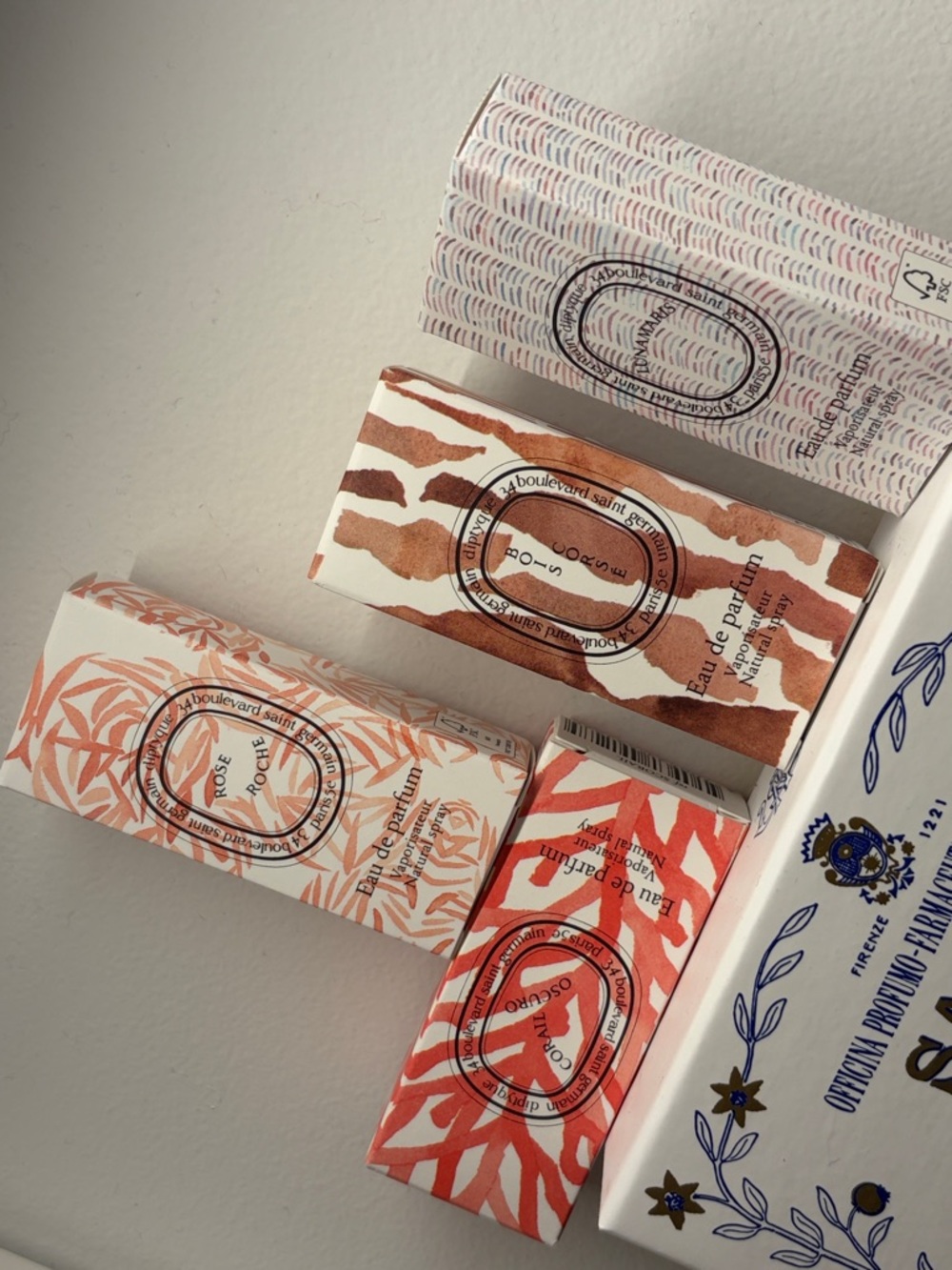 Diptyque Rose Roche, Lunamaris, Bois Corse, Corail Oscuro pick one or bundle all